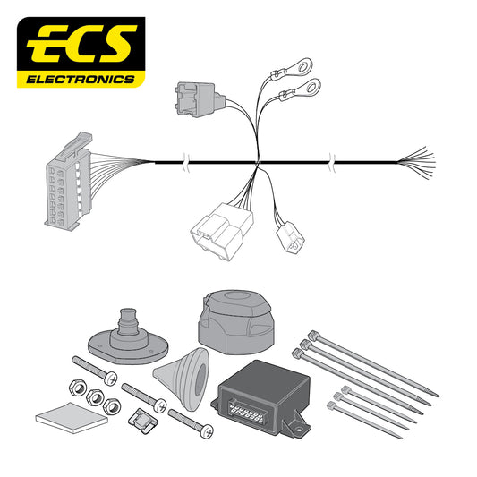 13 Pin Car Specific Wiring Harness For Nissan QASHQAI SUV 2014 To 2019