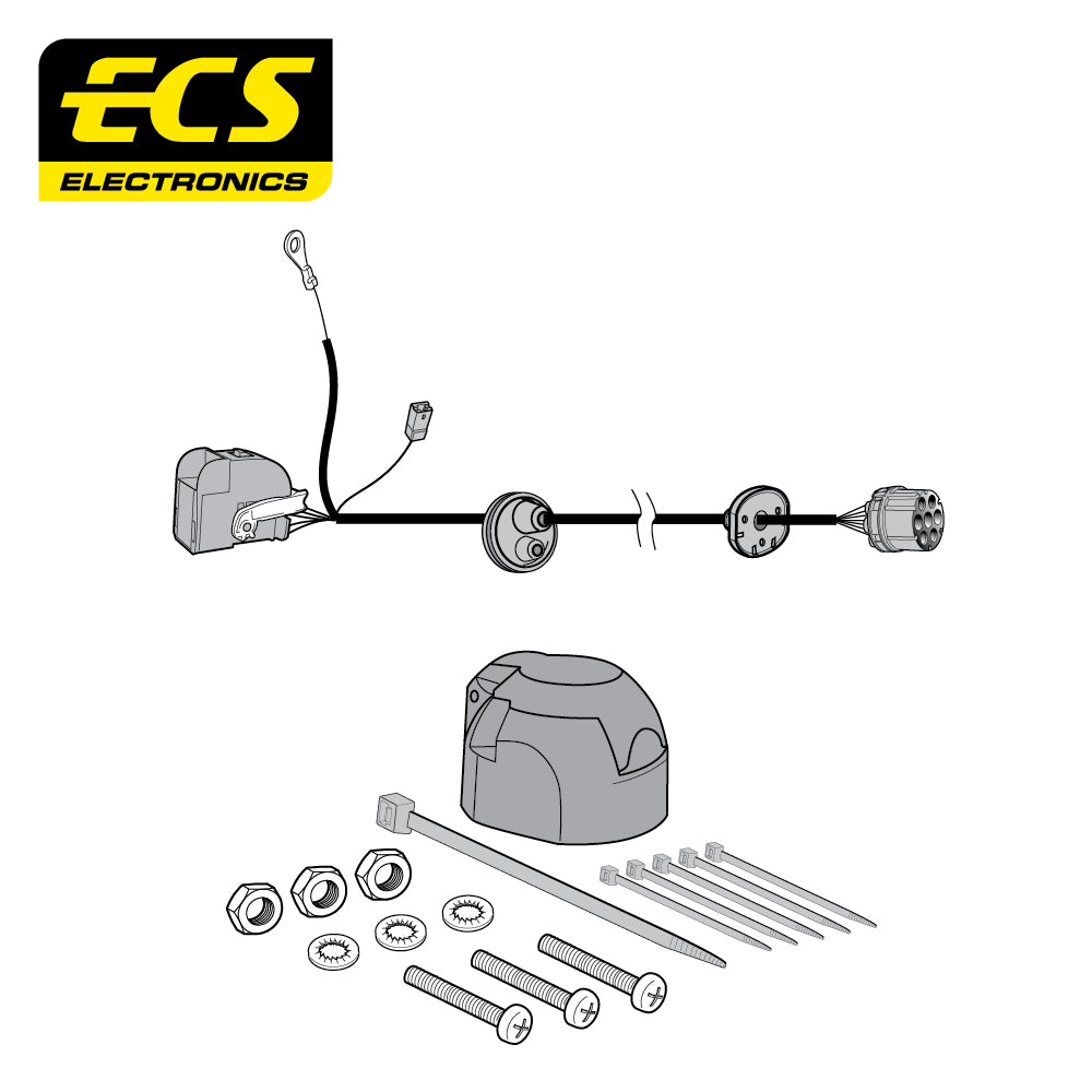 7 Pin Car Specific Wiring For Infiniti QX30 5 Door Hatchback 2015 - Onwards