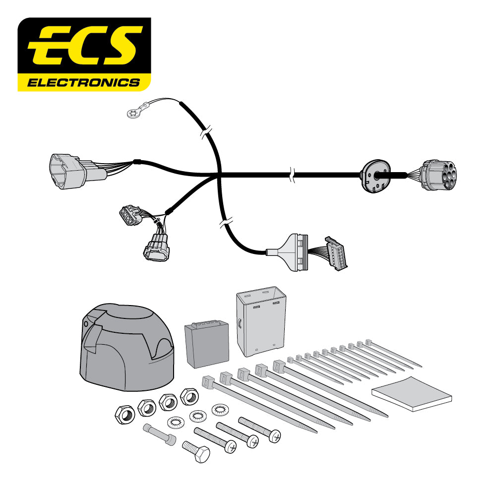 7 Pin Car Specific Wiring Harness For Mercedes X Class Pick Up 2017 To 2018