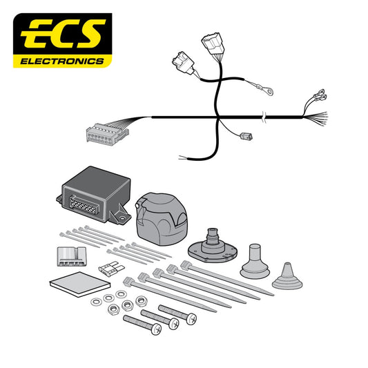 ECS 7 Pin Car Towbar Electrics Wiring Kit For Nissan Note MPV 2013-Onwards