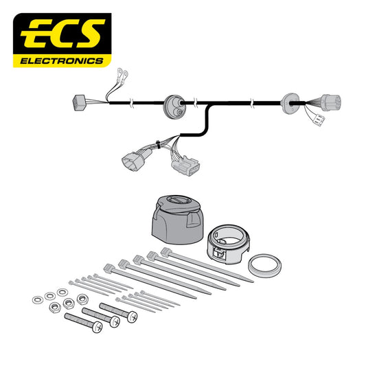 ECS 13 Pin Car Towbar Electrics Wiring Kit For Nissan Navara Pickup 2010-2016