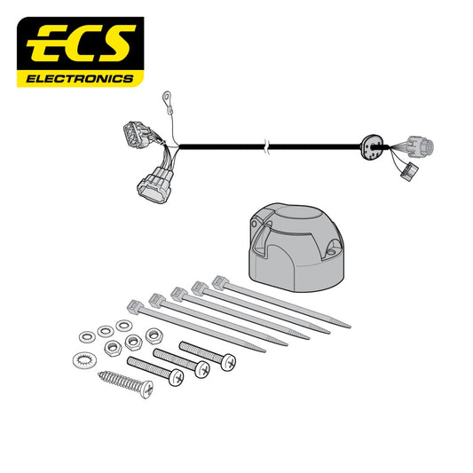 ECS 7 Pin Car Towbar Electrics Wiring Kit For Nissan Navara Pickup 2005-2010