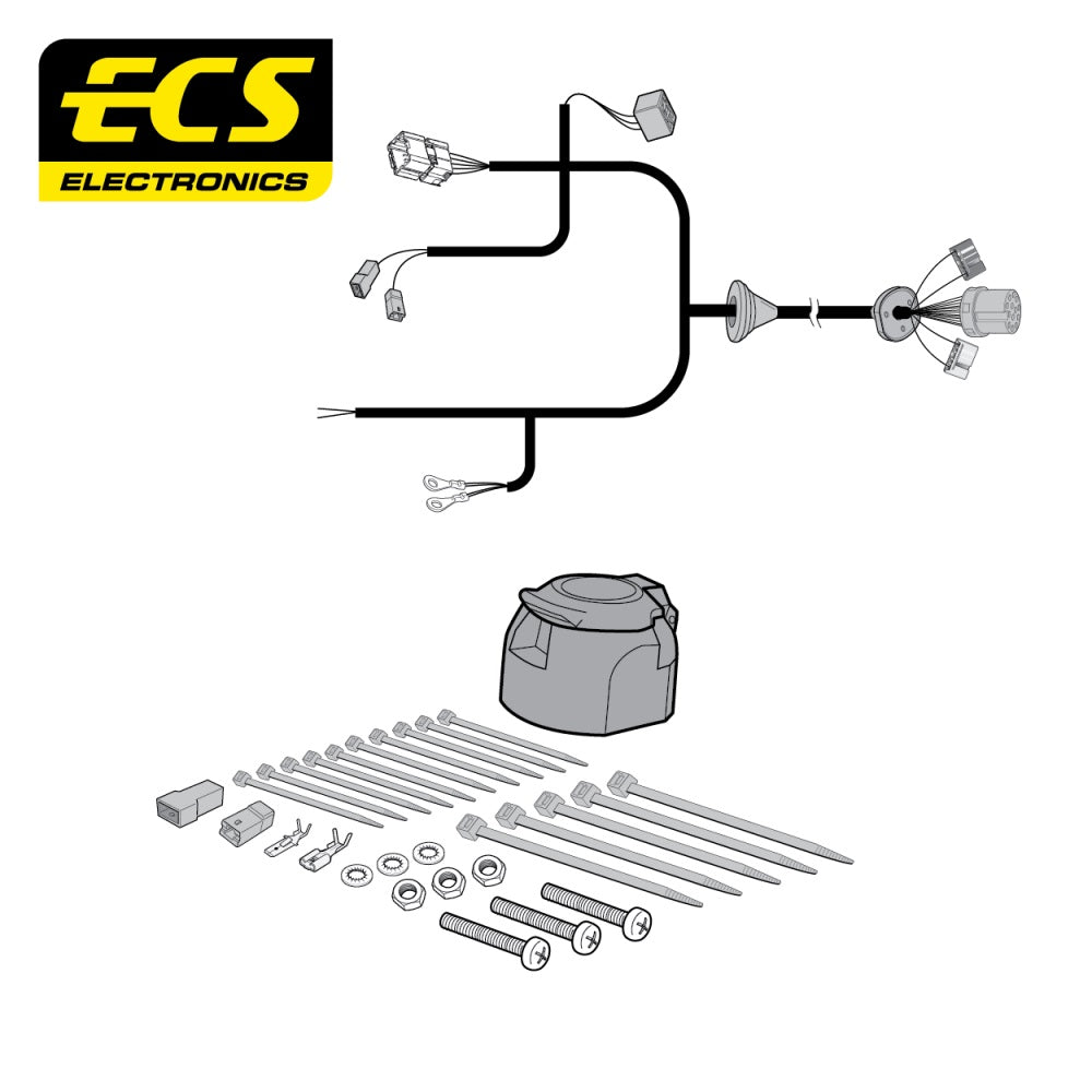 ECS 13 Pin Car Towbar Electrics Wiring Kit For Nissan QASHQAI SUV 2007-2014