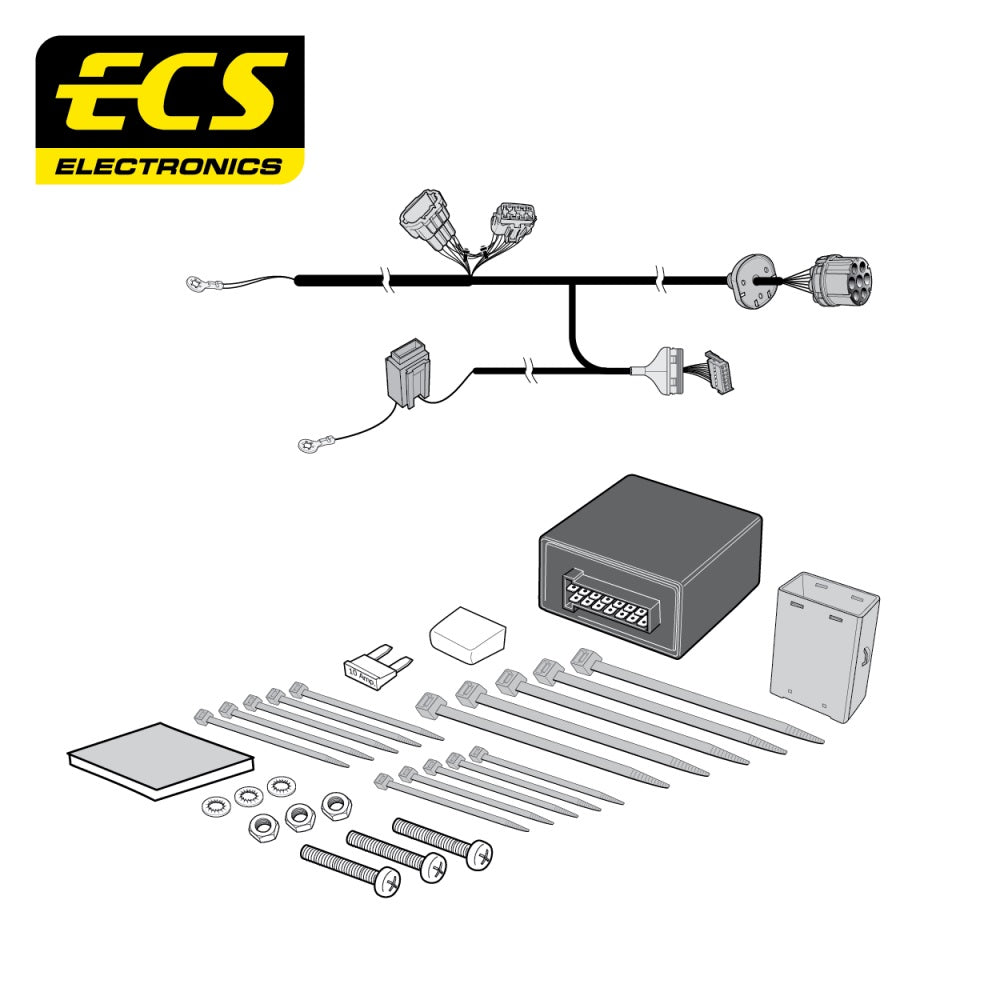 ECS 7 Pin Car Towbar Electrics Wiring Kit For Nissan Cabstar Chassis Cab 2006-On