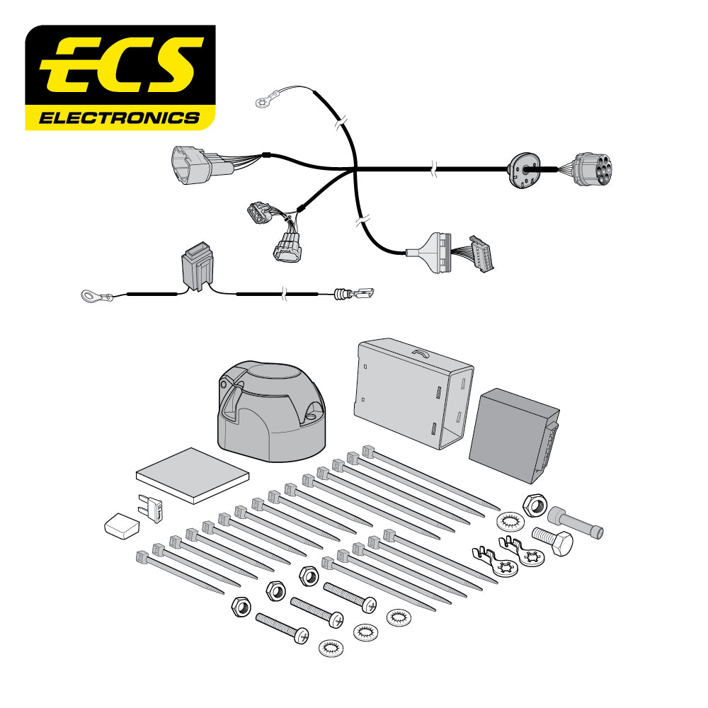 7 Pin Car Specific Wiring Harness For Nissan NP300 Pick Up 2016 - Onwards