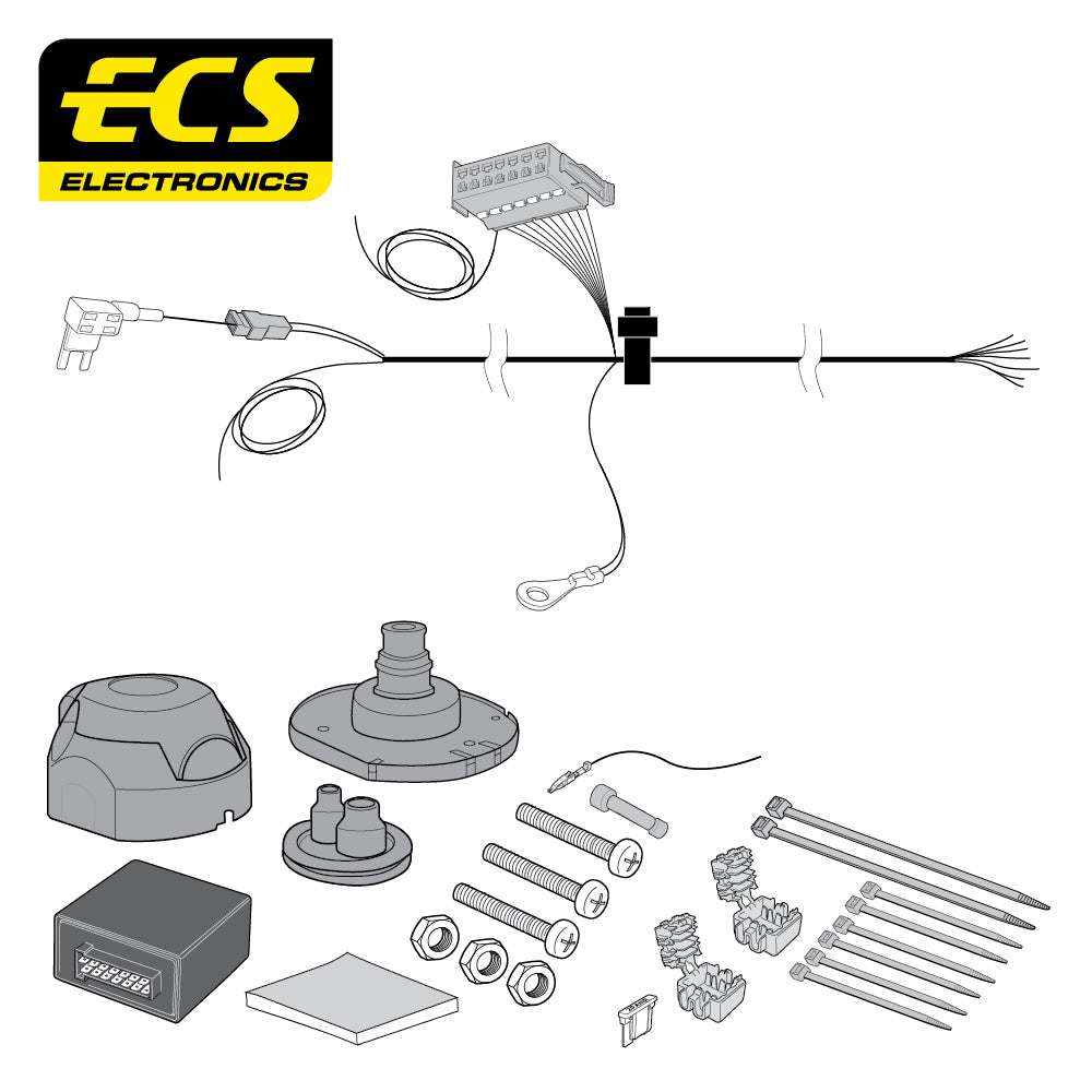 7 Pin Car Specific Wiring For Vauxhall Corsa 5 Door Hatchback 2014 To 2019