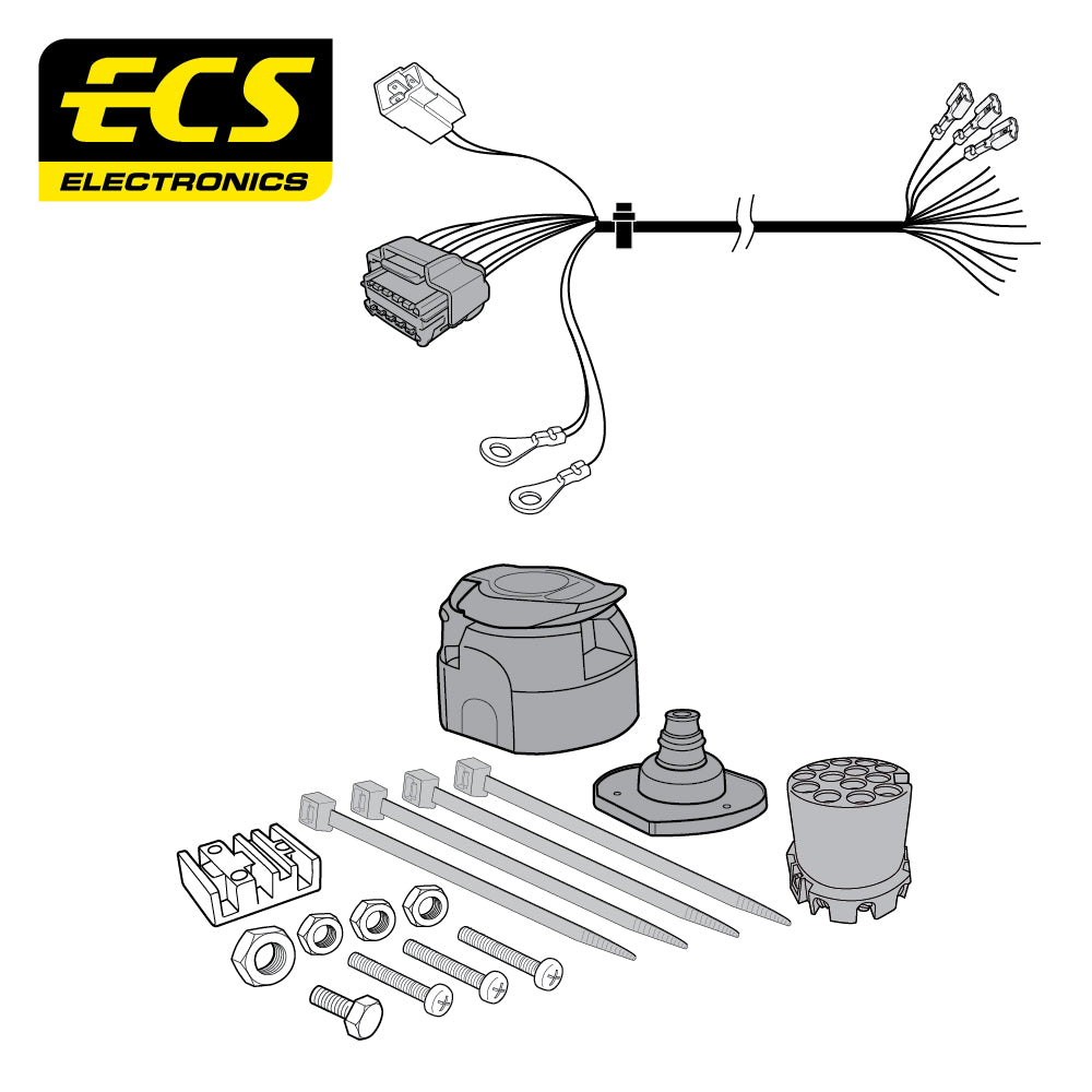 13 Pin Car Specific Wiring Harness For Nissan NV400 Minibus 2010 - Onward