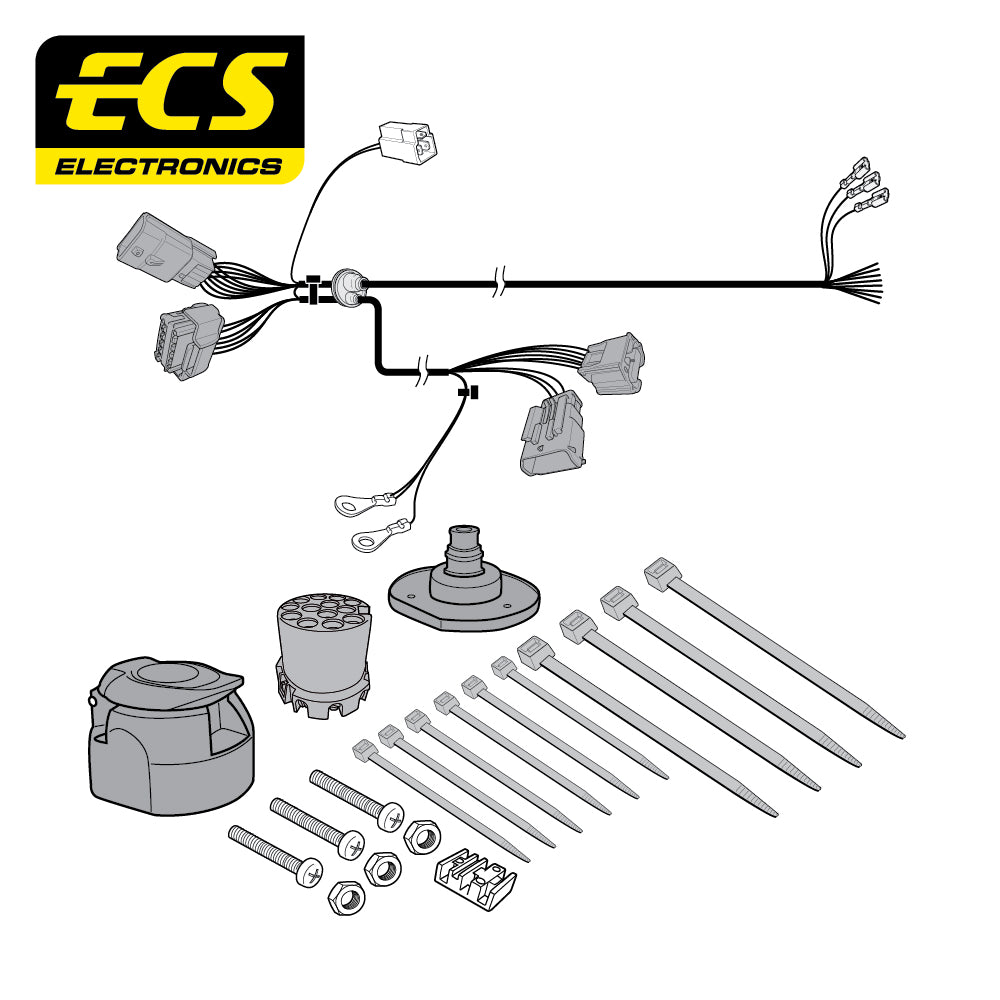 13 Pin Car Specific Wiring Harness For Vauxhall Vivaro Minibus 2006 To 2014