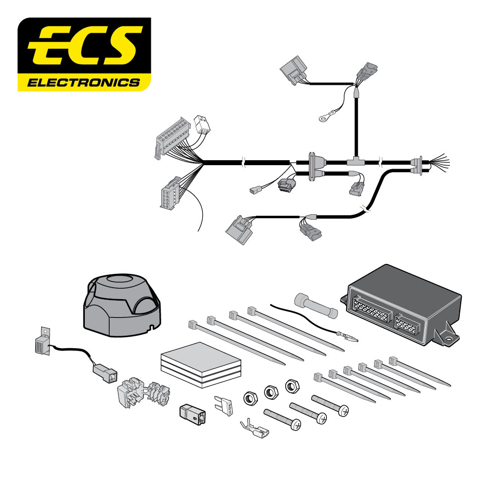 7 Pin Car Specific Wiring Harness For Vauxhall Vivaro Minibus 2014 To 2019