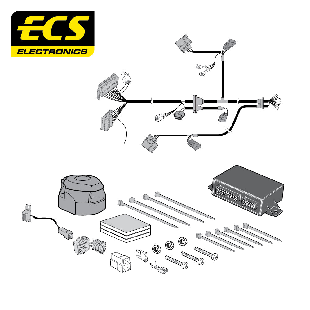 13 Pin Car Specific Wiring Harness For Renault Trafic Panel Van 2014-2021