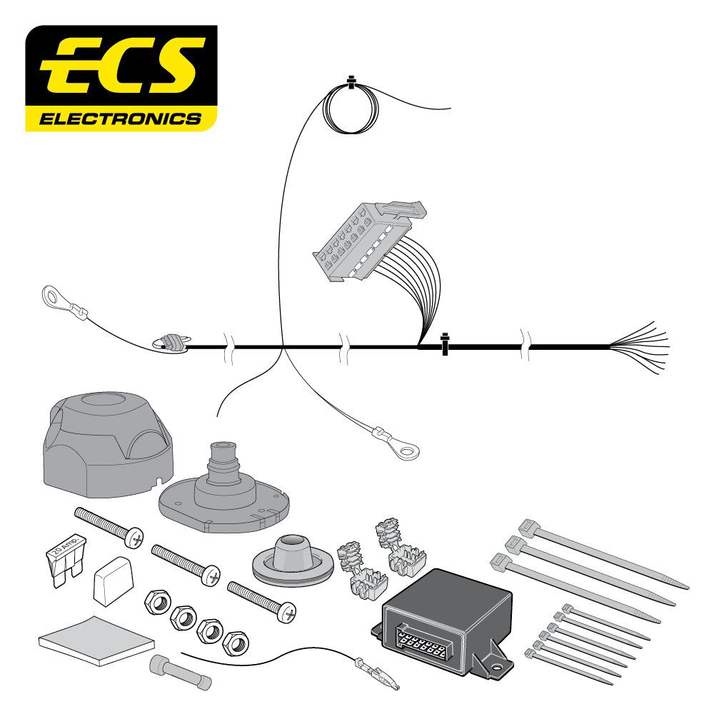 7 Pin Car Specific Wiring Harness For Vauxhall Astra 5 Door 2015 - Onwards