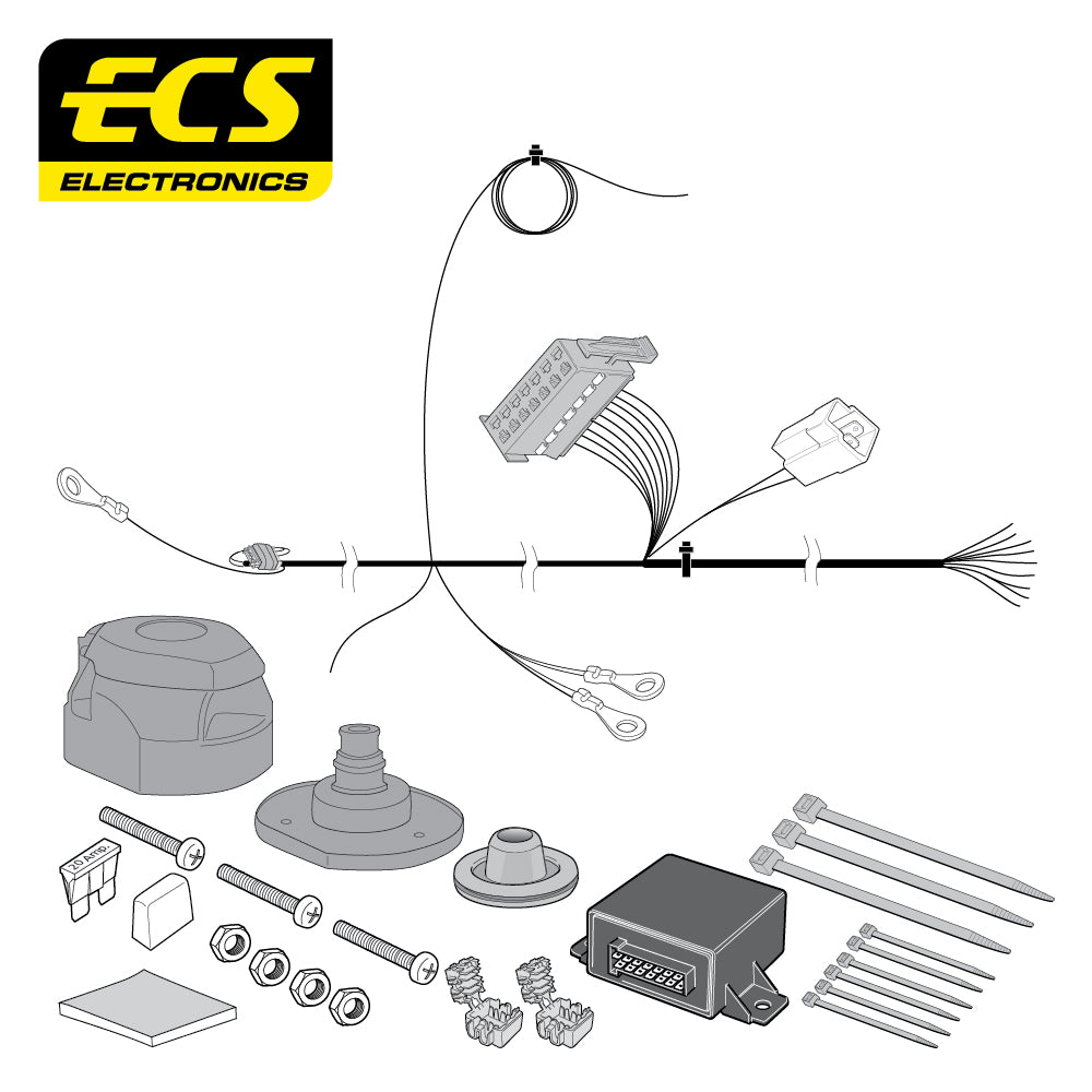 13 Pin Car Specific Wiring For Vauxhall Astra Sports Tourer Estate 16-Forth