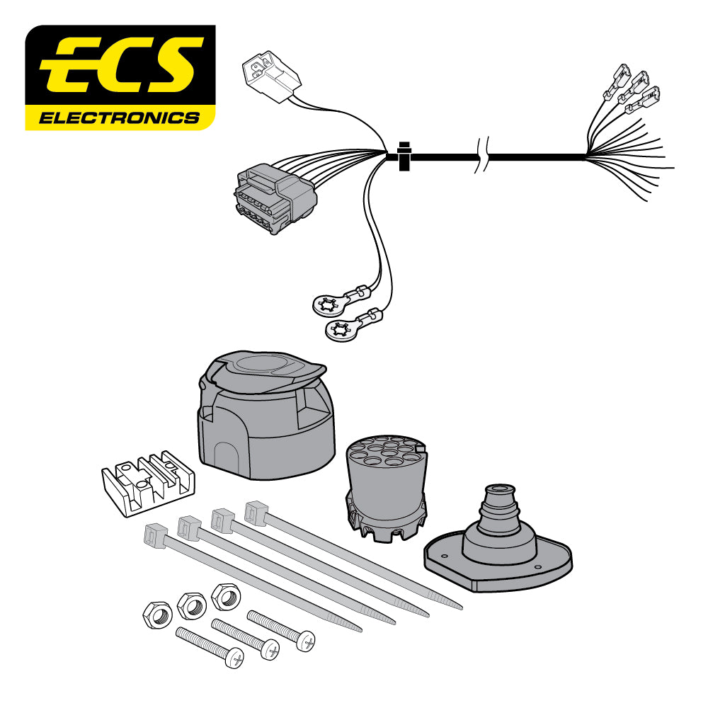 13 Pin Car Specific Wiring Harness For Nissan NV400 Chassis Cab 2010-Onwards