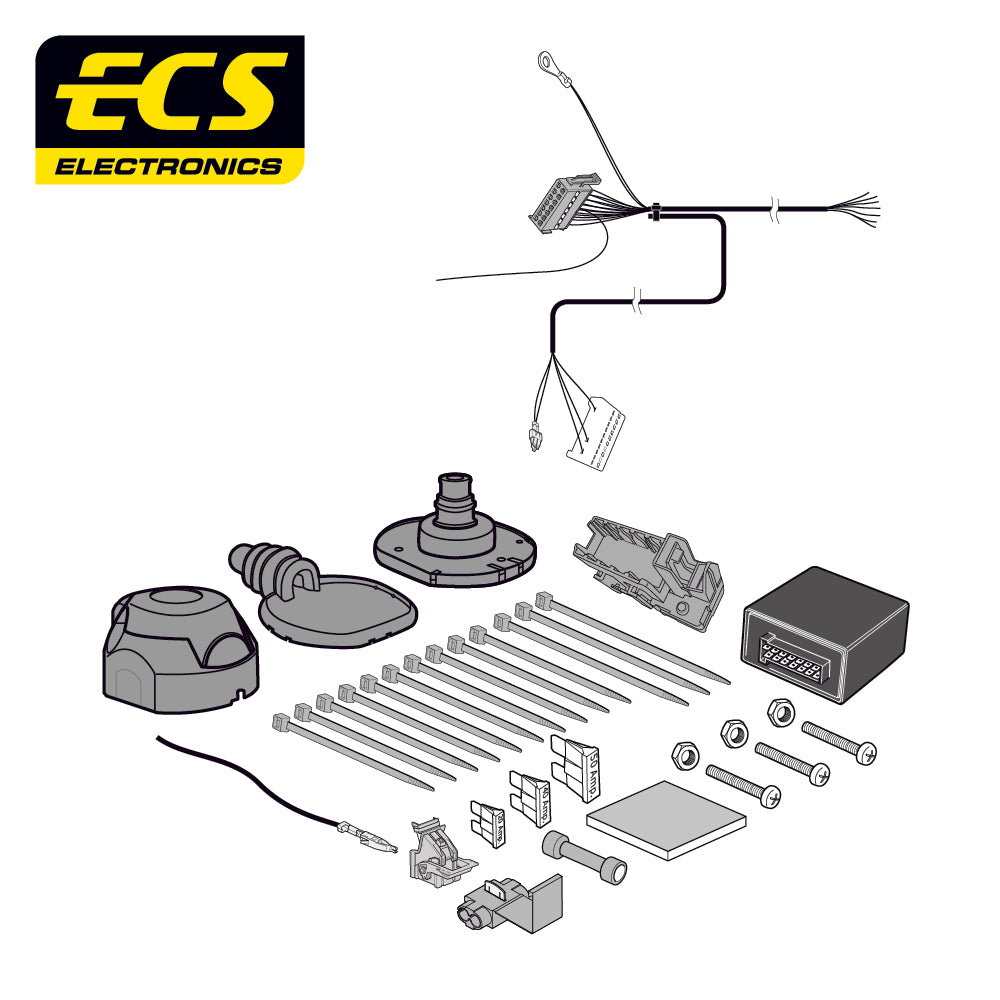 7 Pin Car Specific Wiring For Citroen C3 5 Door Hatchback 2016 To 2020