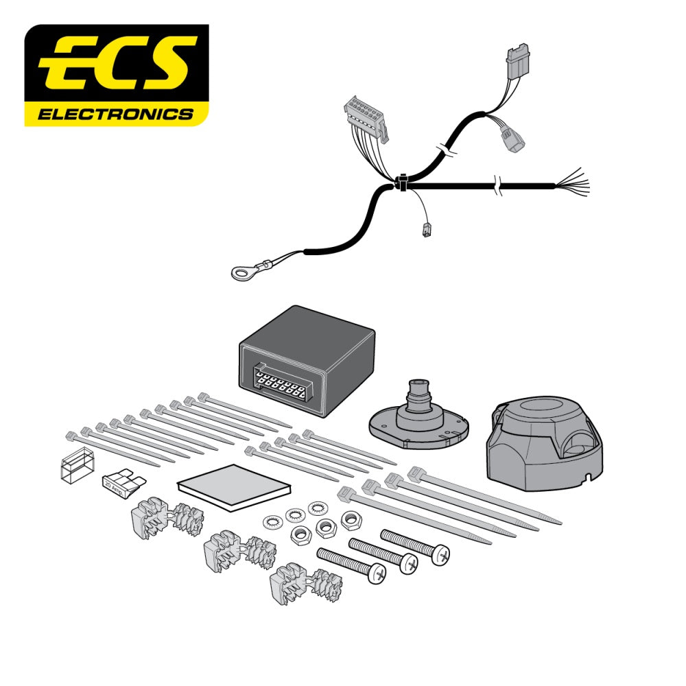 ECS 7 Pin Car Towbar Electrics Wiring Kit For Citroen Dispatch Van 2016-Onwards