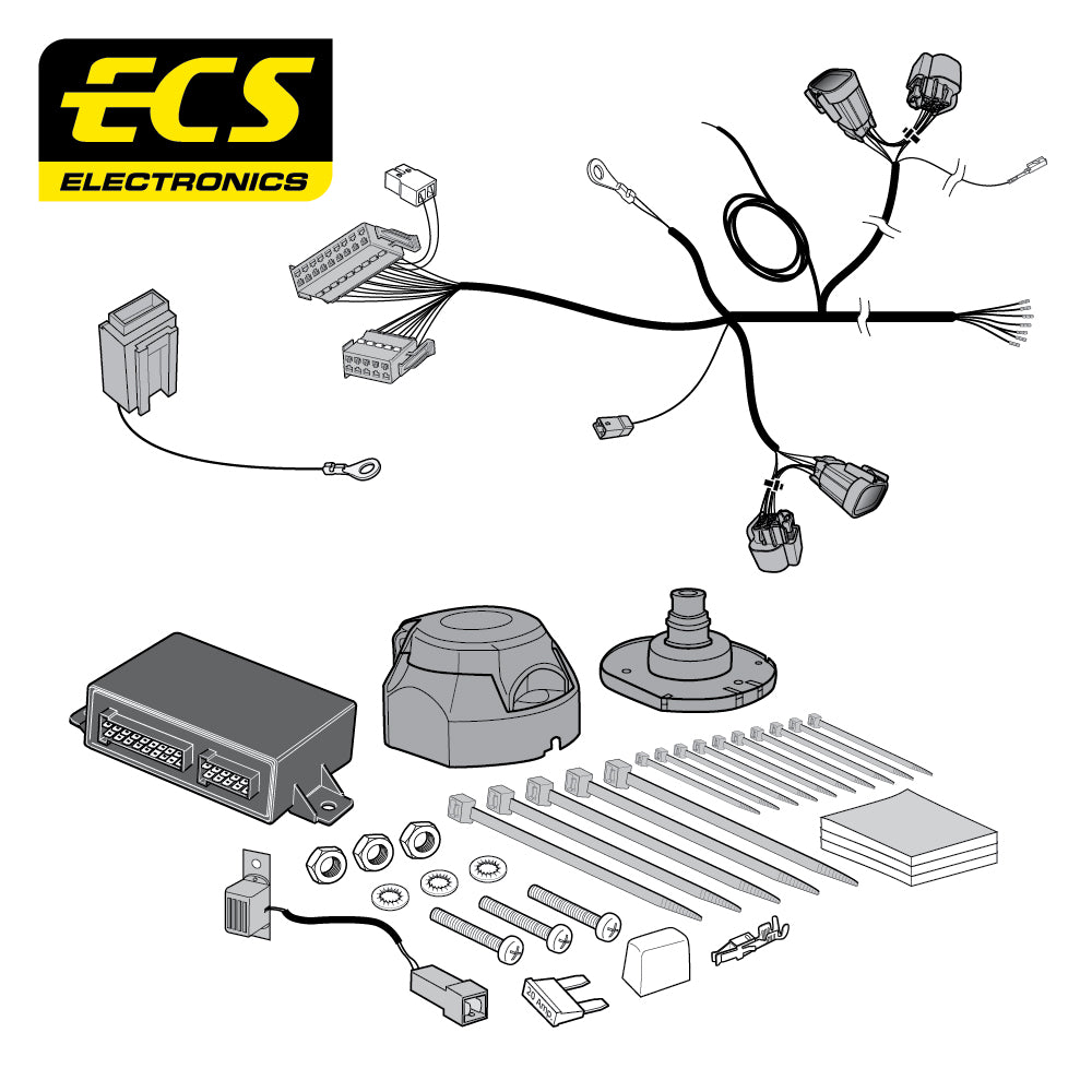 7 Pin Car Specific Wiring Harness For Peugeot Boxer Van 2011 - Onwards