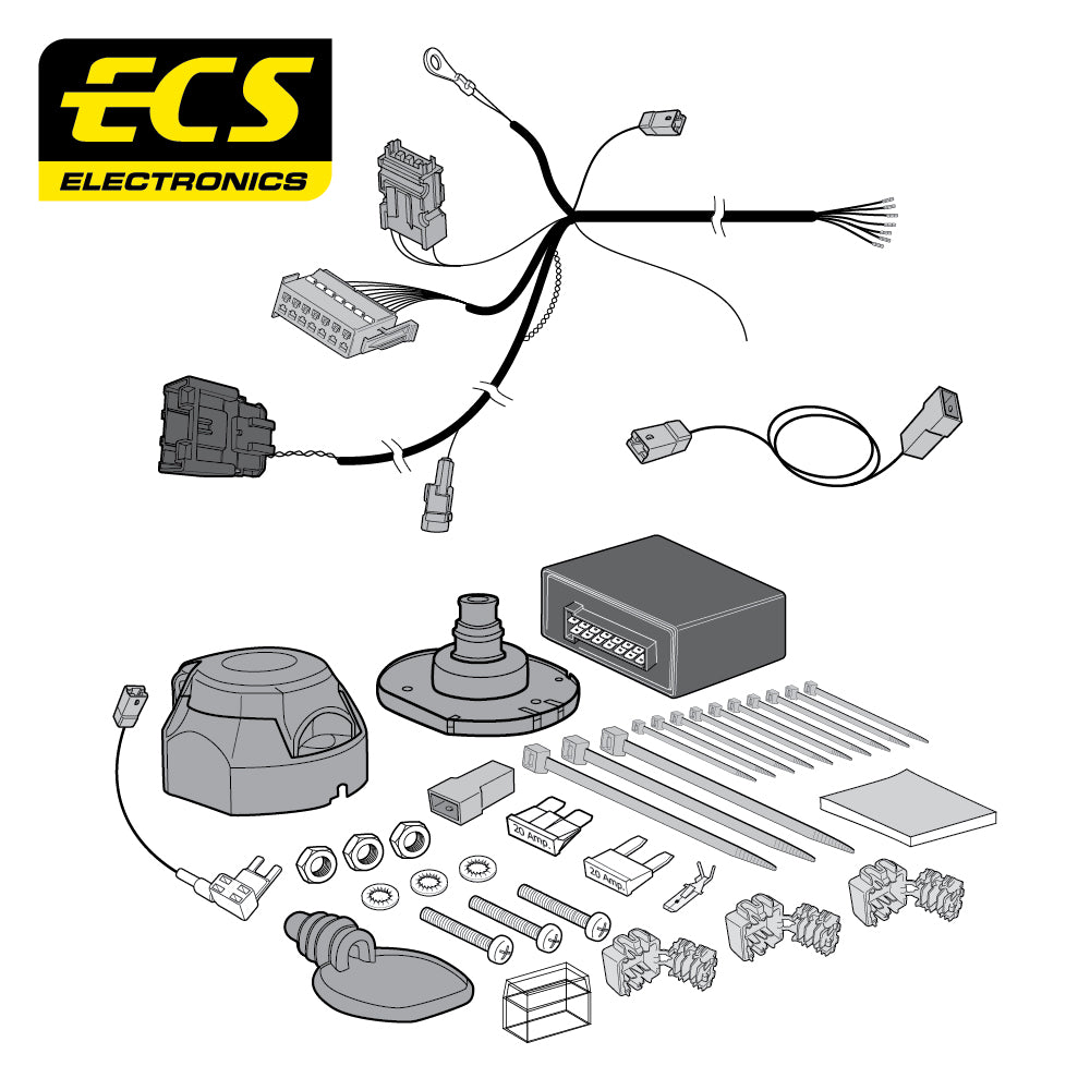 7 Pin Car Specific Wiring Harness For Peugeot 508 Hybrid Estate 2020-Onwards