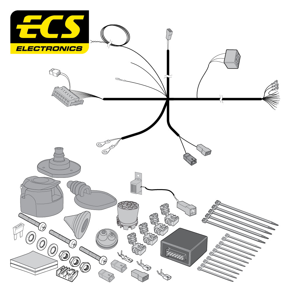 13 Pin Car Specific Wiring Harness For Renault Koleos SUV 2017 - Onwards