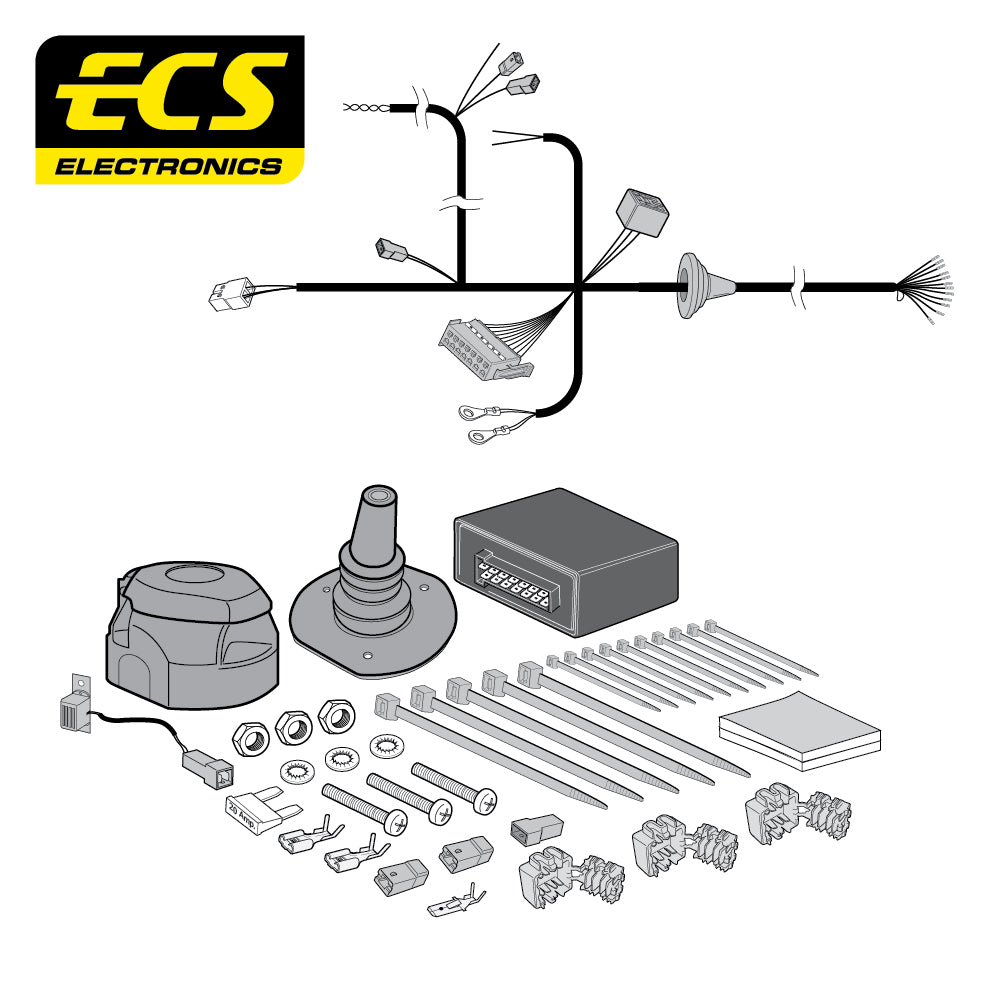 13 Pin Car Specific Wiring For Renault Clio IV 5 Door Hatchback 2012 To 19