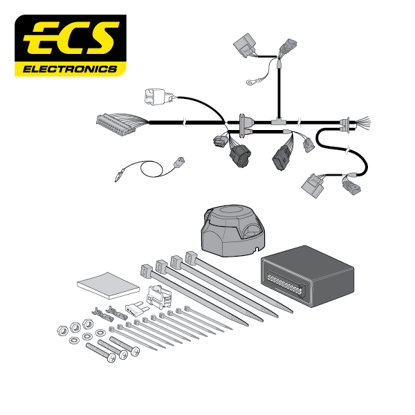 ECS 7 Pin Car Specific Towbar Wiring For Fiat Talento Minibus 2016-2021