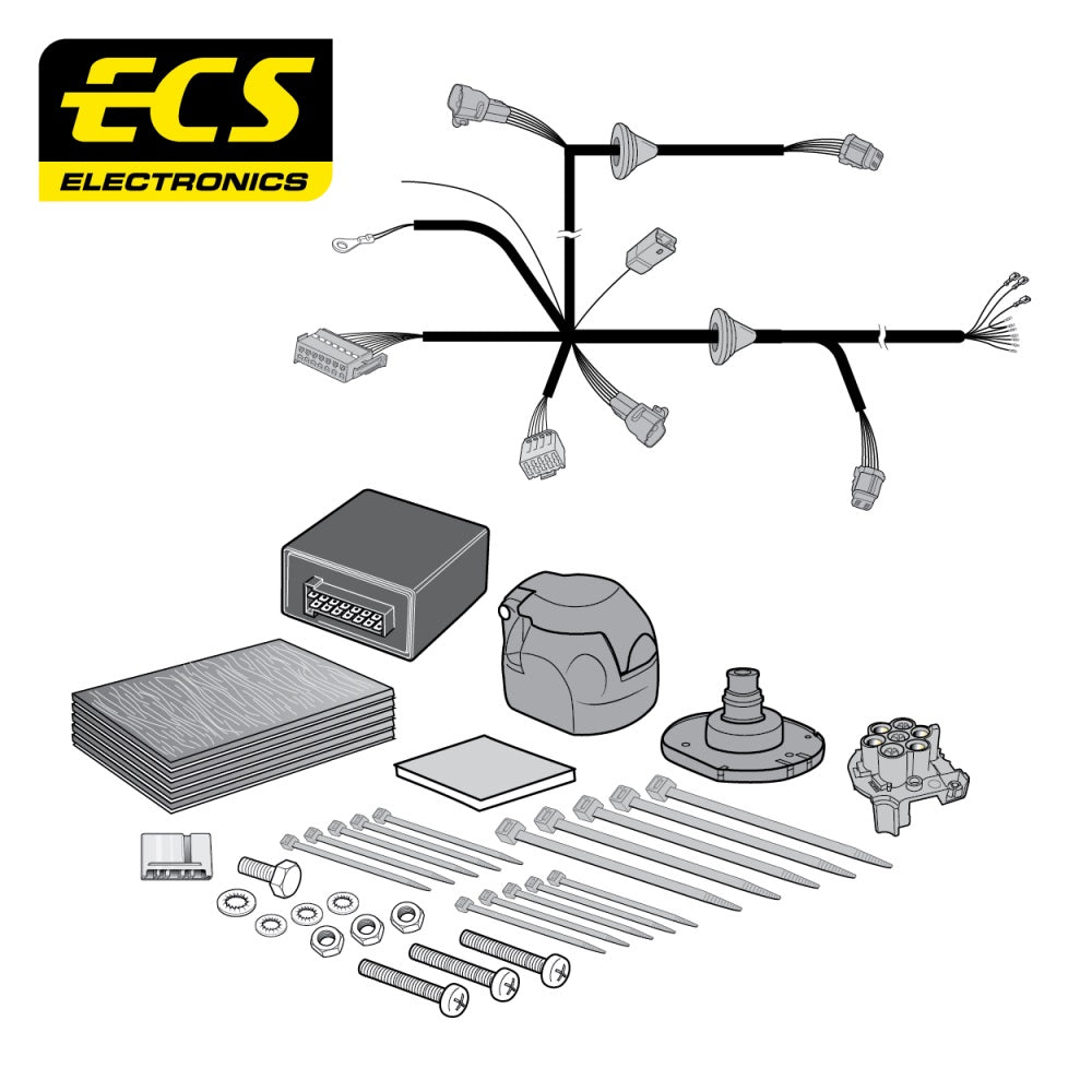 ECS 7 Pin Car Towbar Electrics Wiring Kit For SUBARU Forester Estate 2013-Onward