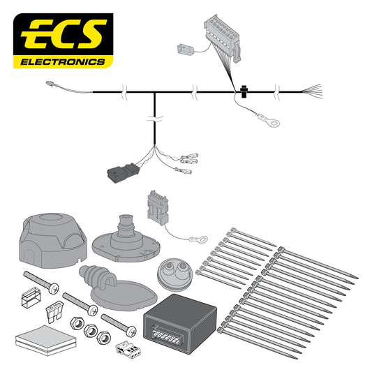 7 Pin Car Specific Wiring Harness For Skoda Yeti SUV 2009 - Onwards