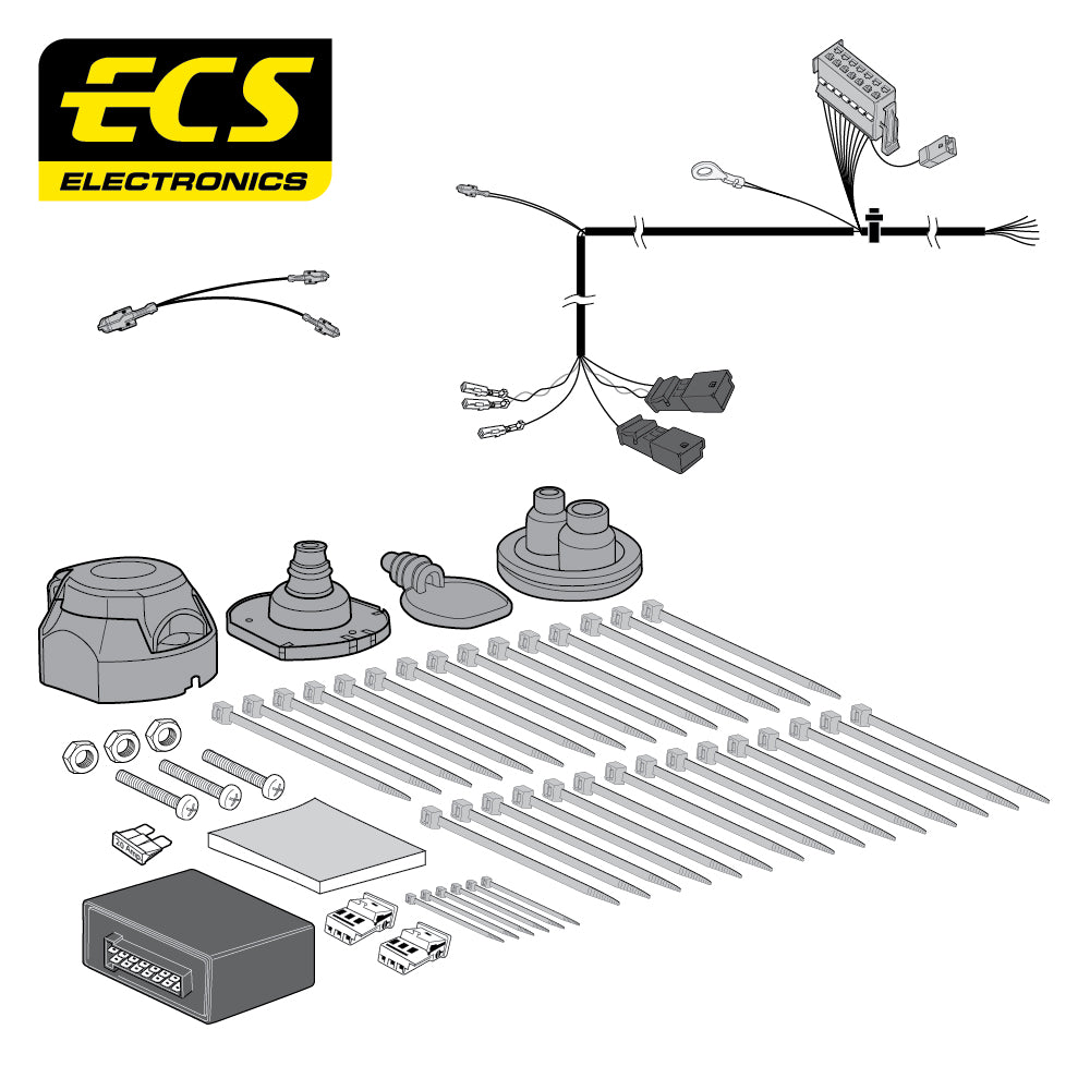 7 Pin Car Specific Wiring For Seat Toledo 5 Door Hatchback 2012 To 2015