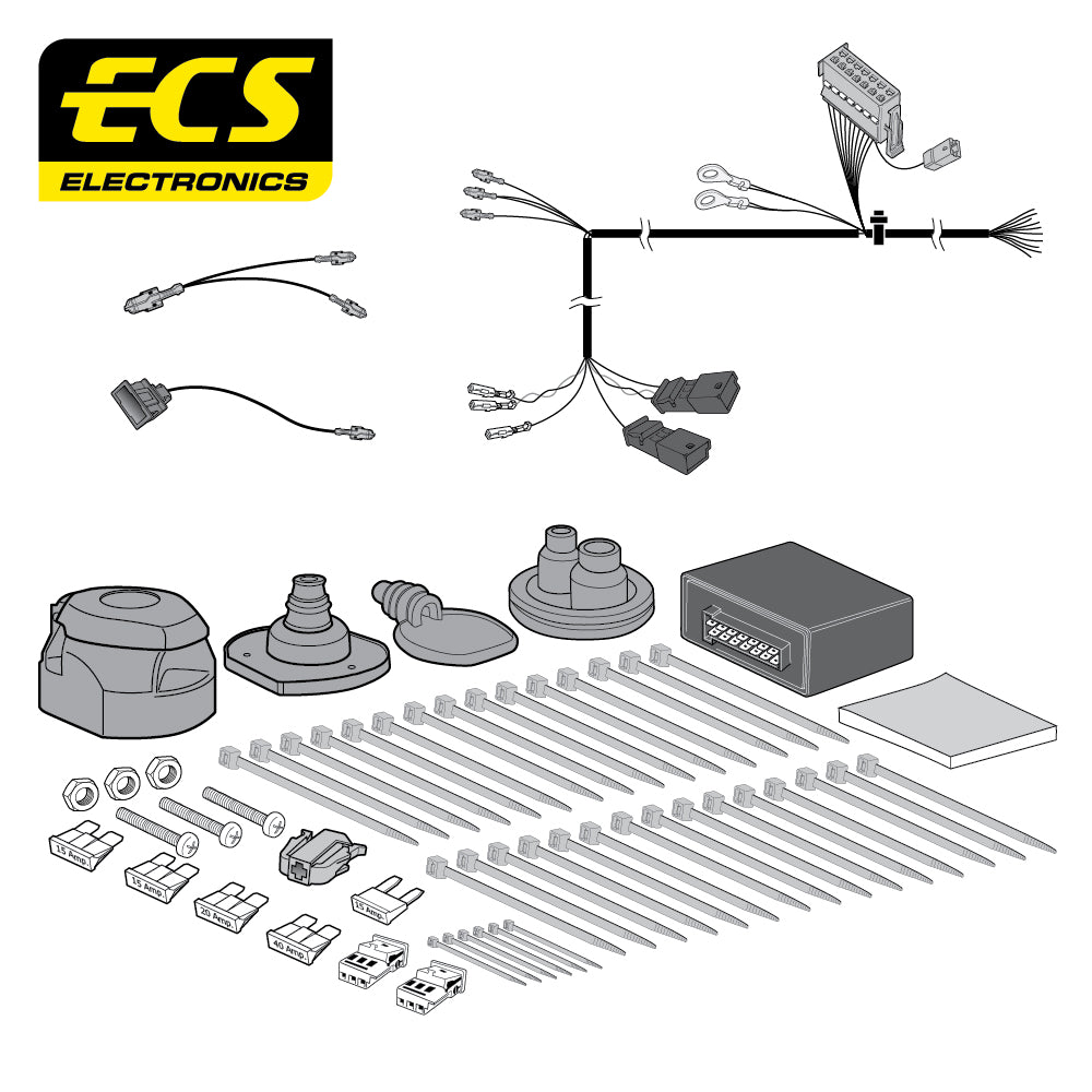 13 Pin Car Specific Wiring For Skoda Rapid 5 Door Hatchback 2013 To 2015