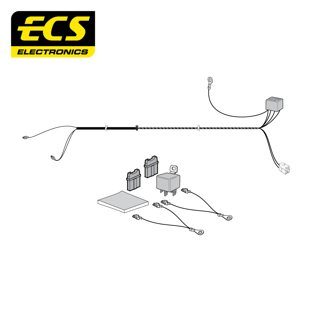 ESC +15/+30 Self-Switching Power Feed Extension Kit Short for Rear Mounted Battery (3 Cable) SP341ZZU