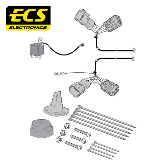 7 Pin Car Specific Wiring Harness For Ssangyong Rexton SUV 2002 To 2017