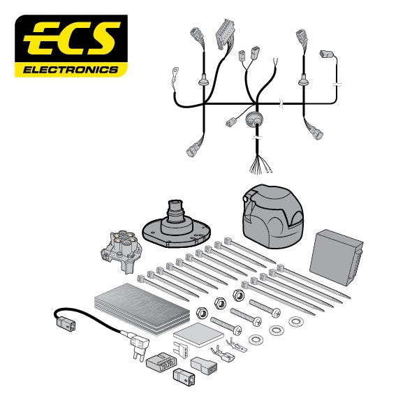 ECS 7 Pin Car Towbar Electrics Wiring Kit For Ssangyong Tivoli Hatch 2015-2019