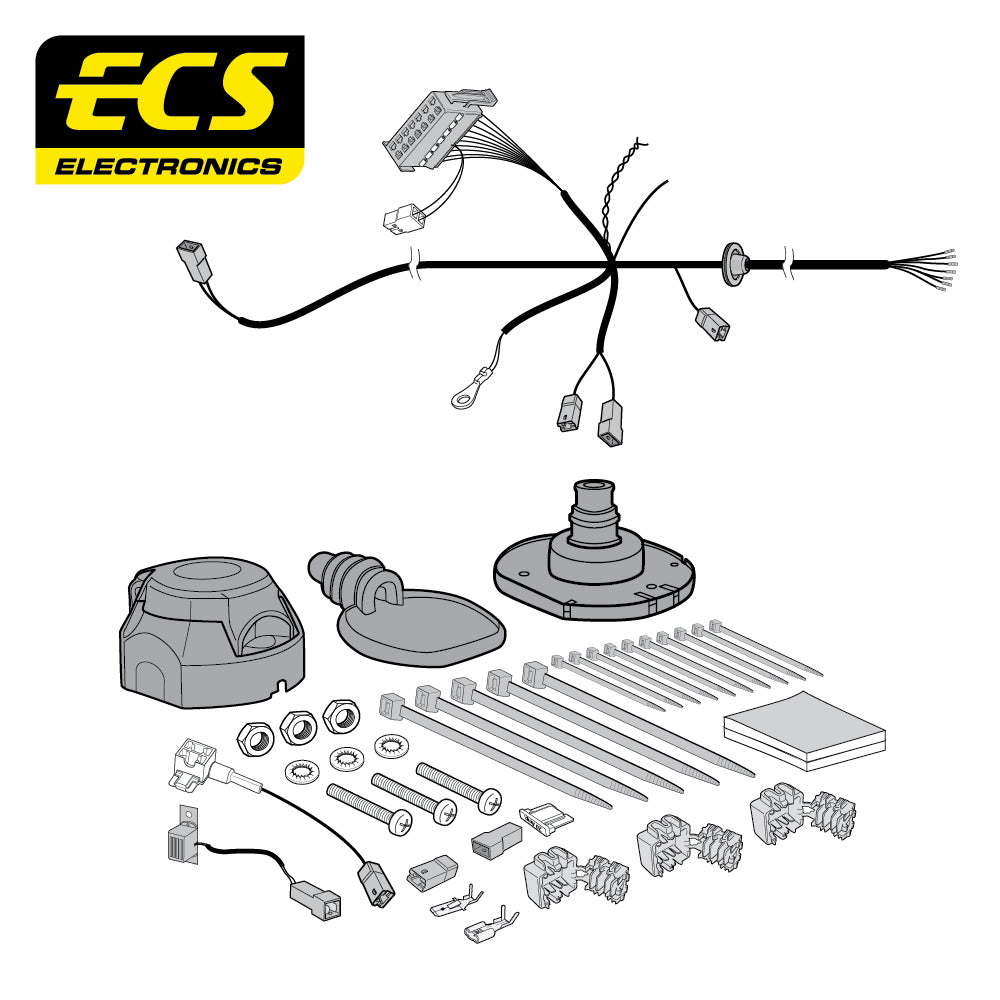 7 Pin Car Specific Wiring Harness For Ssangyong Rexton SUV 2017 To 2021