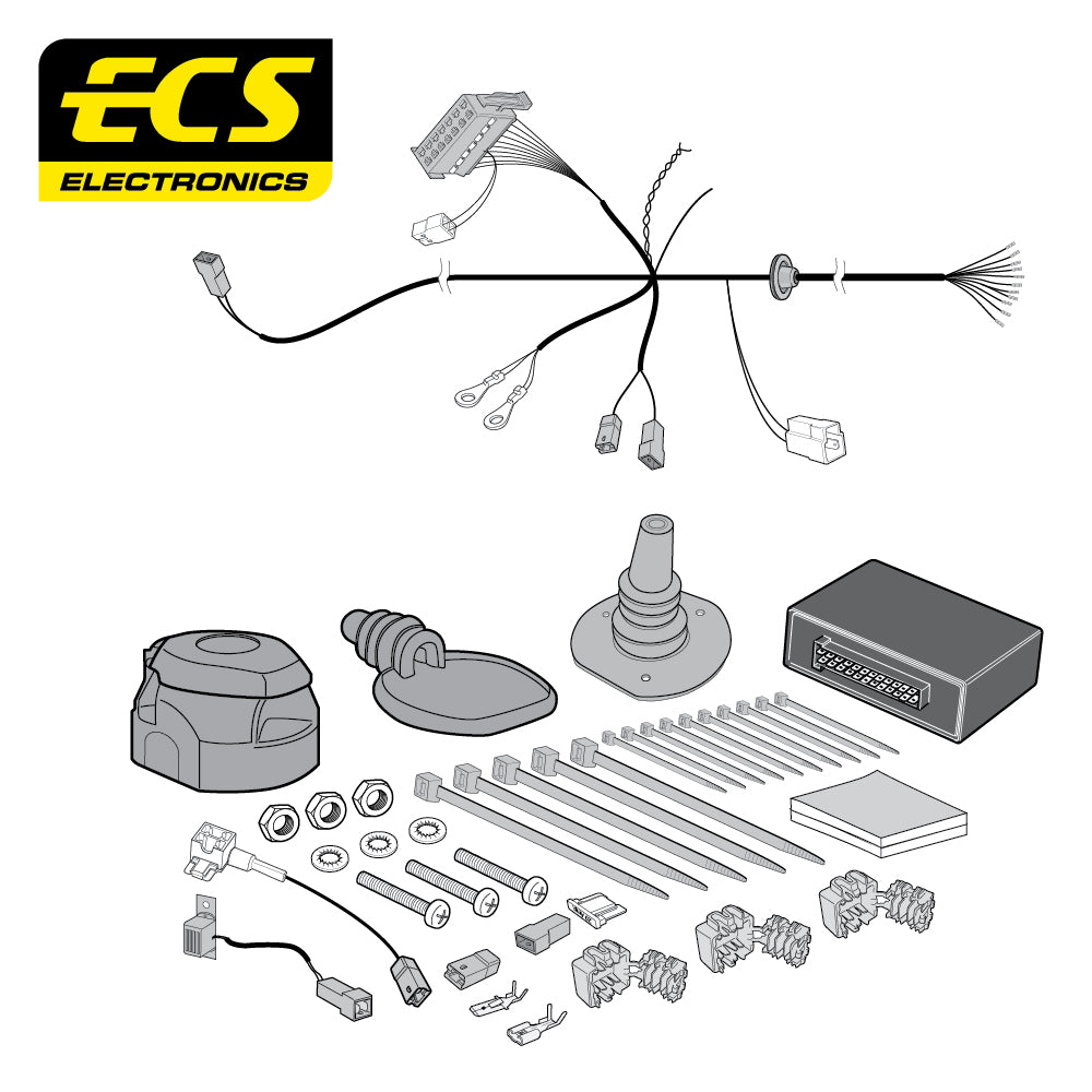 13 Pin Car Specific Wiring Harness For Ssangyong Rexton SUV 2017 To 2021