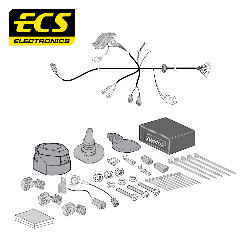 13 Pin Car Specific Wiring Harness For Ssangyong Rexton SUV 2021 - Onwards