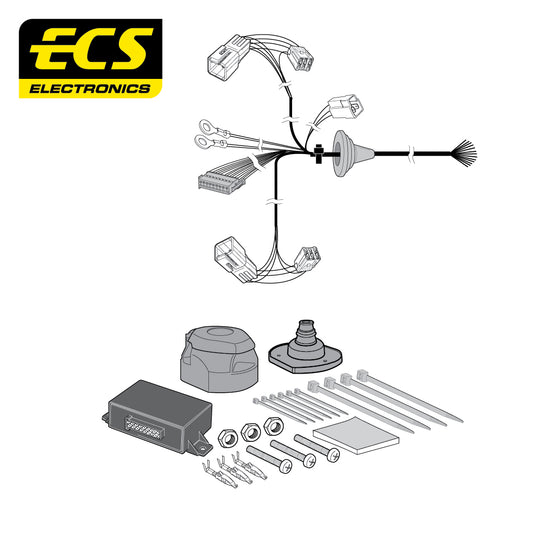 13 Pin Car Specific Wiring Harness For Fiat Sedici Mini MPV 2006 - Onwards