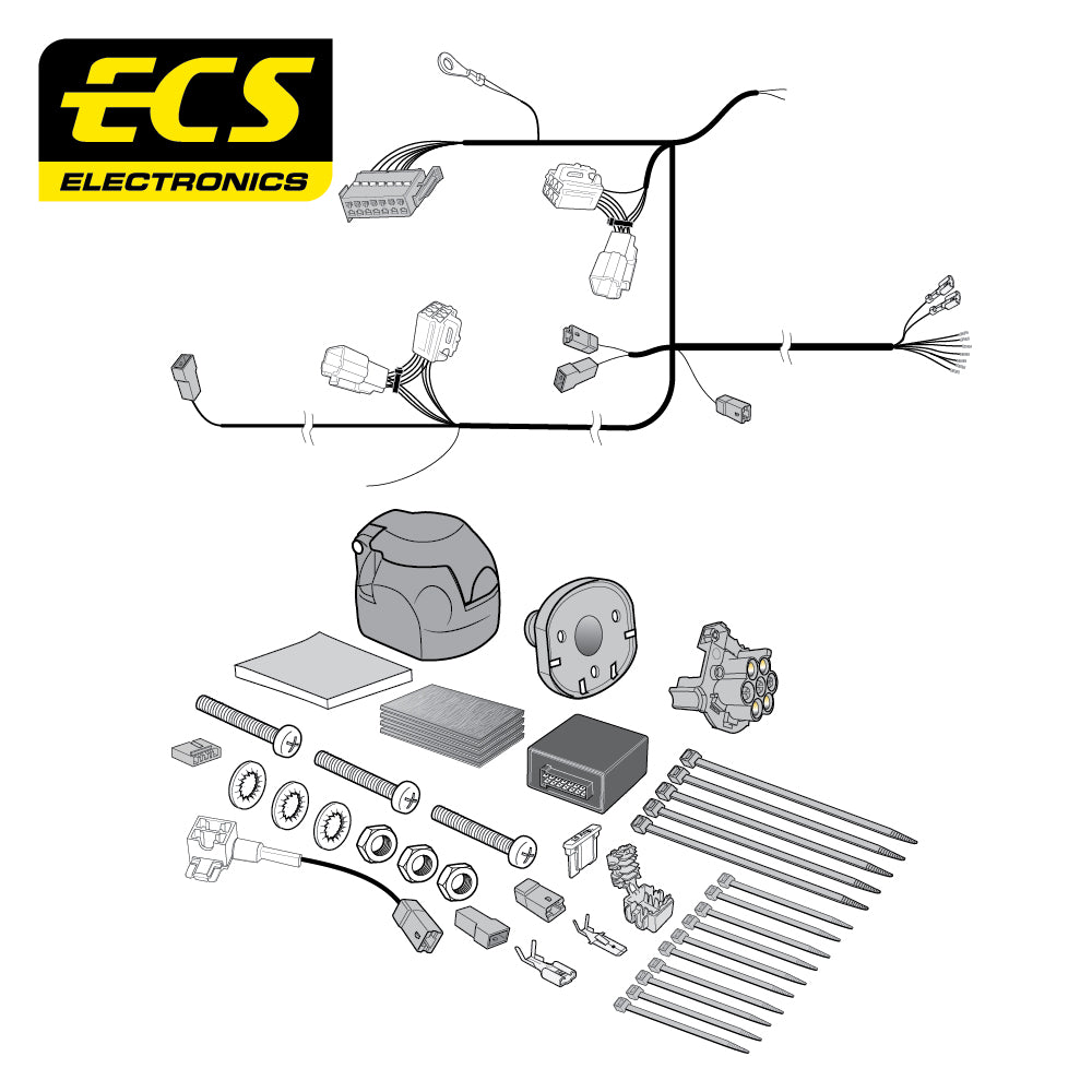 7 Pin Car Specific Wiring Harness For Suzuki Vitara SUV 2015 - Onwards