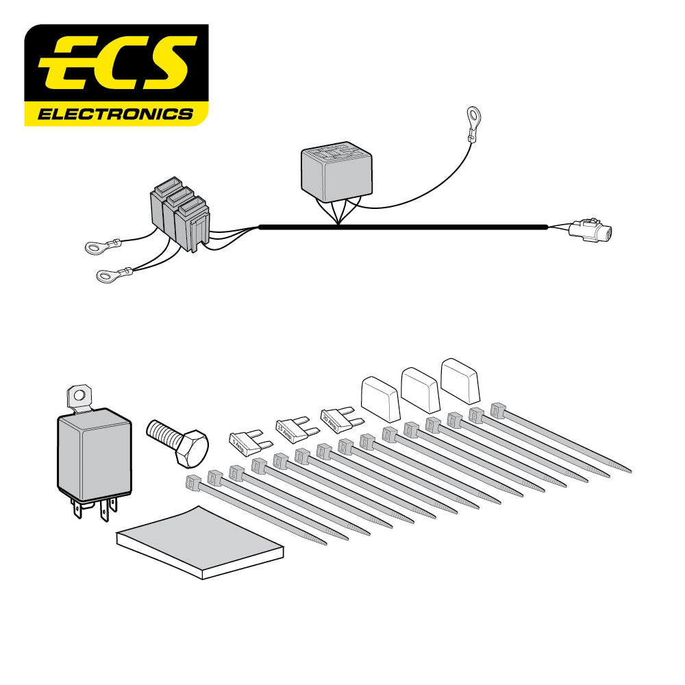 ECS Toyota TO260 Series Digital Self-Switching Extension Kit +15/+30 (3 Cable)