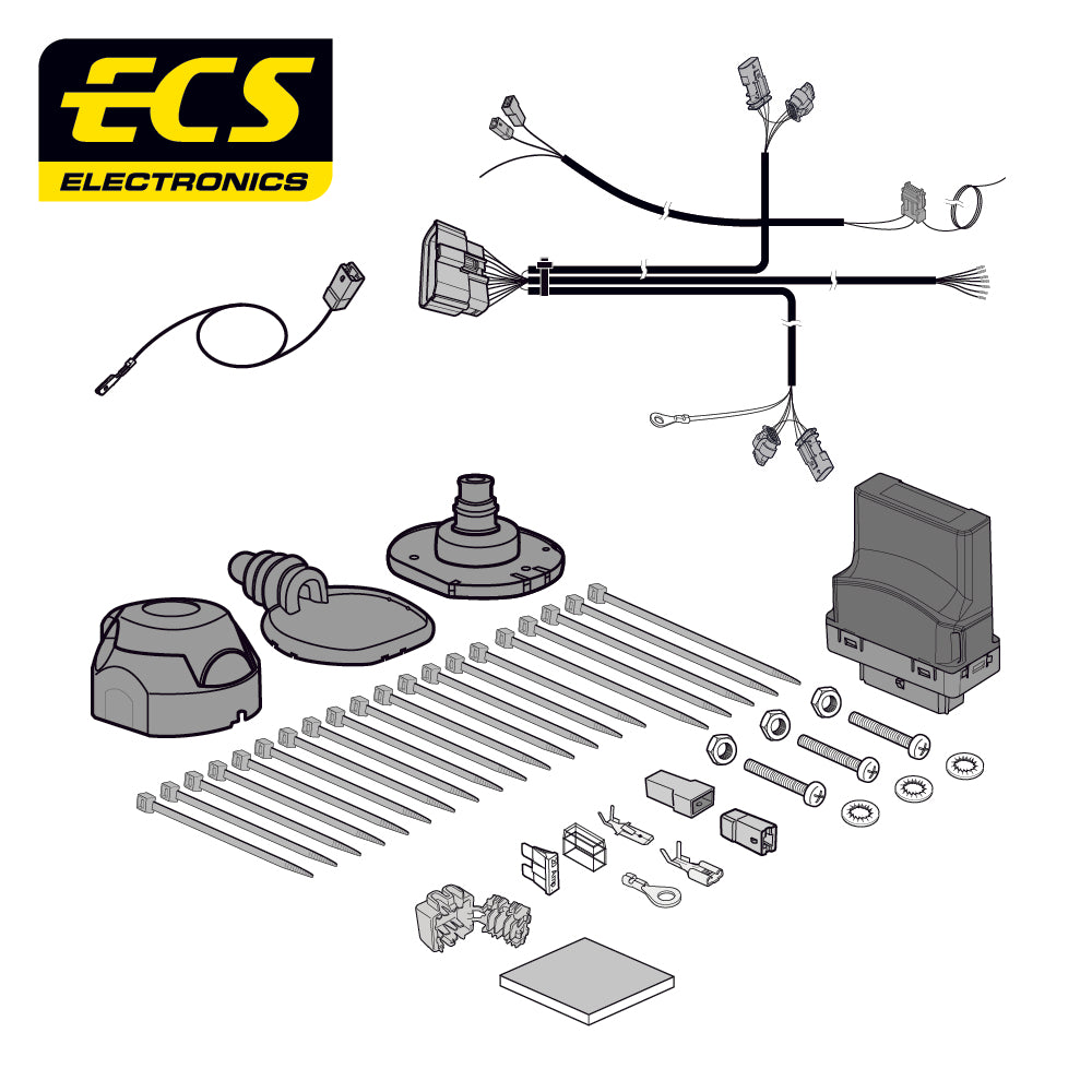 7 Pin Car Specific Wiring For Tesla Model 3 5 Door Saloon 2019 - Onward