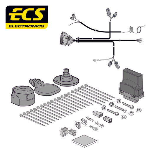 13 Pin Car Specific Wiring For Tesla Model 3 5 Door Saloon 2019 - Onward