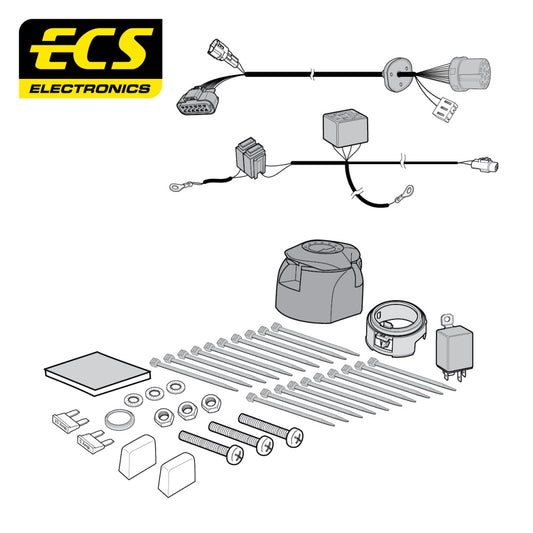 ECS 13 Pin Car Towbar Electrics Wiring Kit For Chevrolet Captiva SUV 2006-Onward