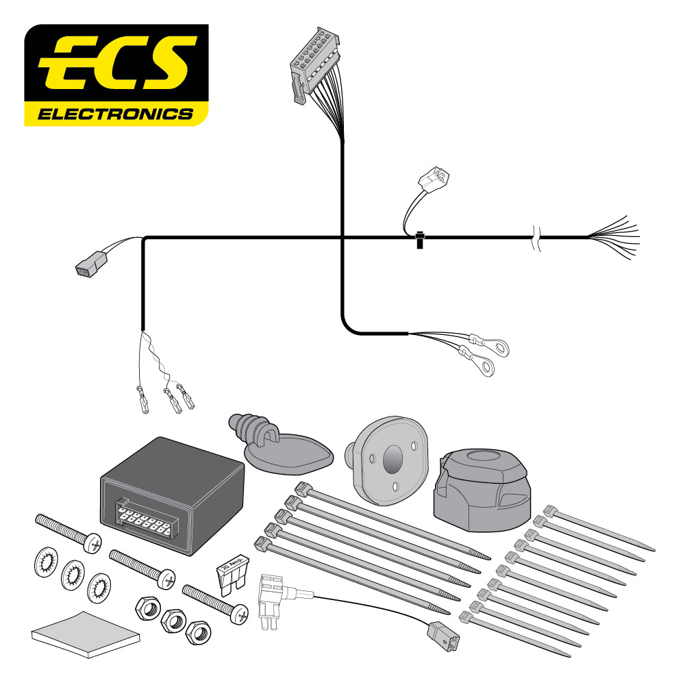 13 Pin Car Specific Wiring For Vauxhall Corsa 5 Door Hatchback 2019-Onwards