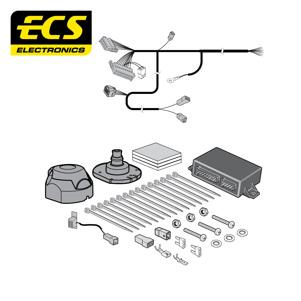 7 Pin Car Specific Wiring Harness For Volvo V70 Estate 2004 To 2007