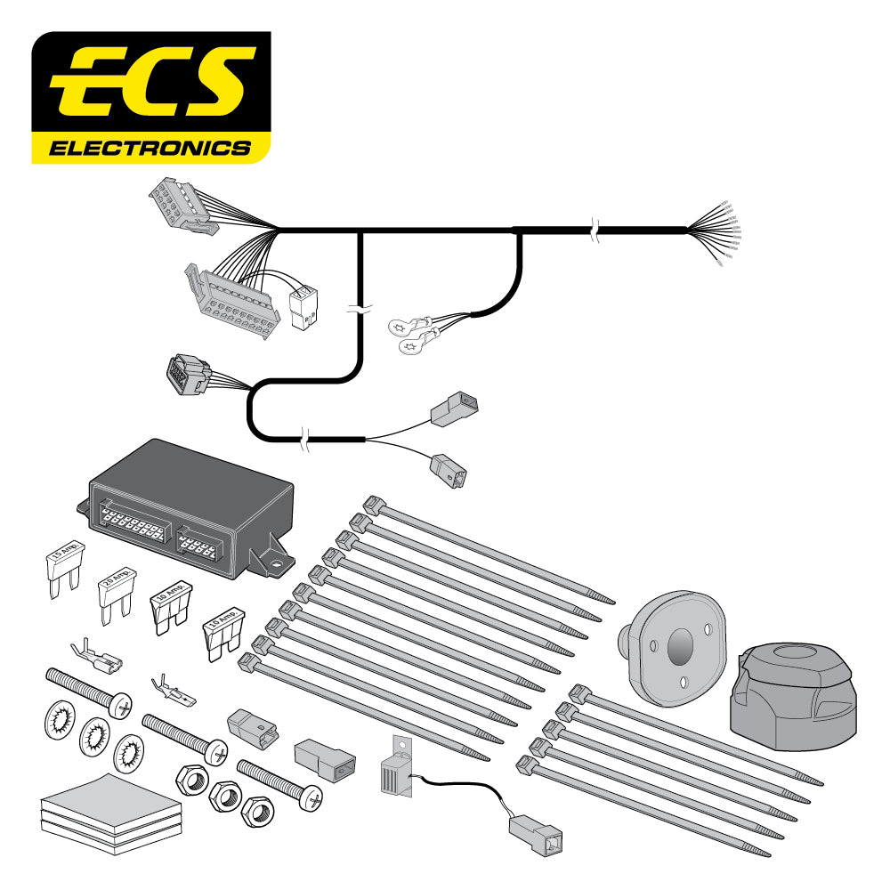 13 Pin Car Specific Wiring Harness For Volvo S60 Saloon 2004 To 2010