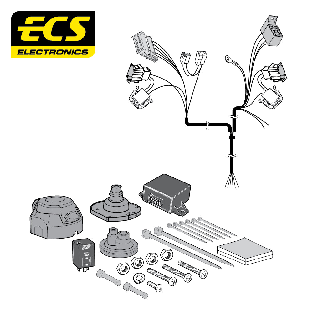 7 Pin Car Specific Wiring Harness For Ford Galaxy MPV 1997 To 2006