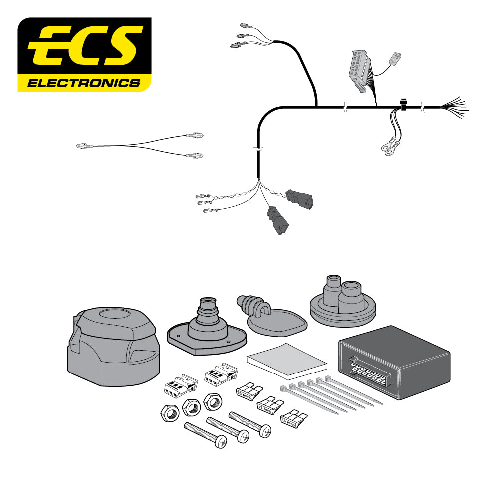 13 Pin Car Specific Wiring Harness For Volkswagen Touareg SUV 2010 To 2018