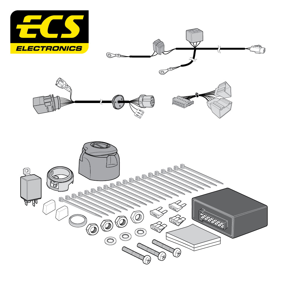 13 Pin Car Specific Wiring Harness For Volkswagen Amarok Pick Up 2011-Onward