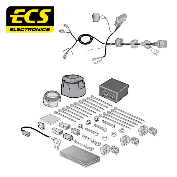 ECS 13 Pin Car Towbar Electrics Wiring For Volkswagen Polo Cross Hatch 2010-14