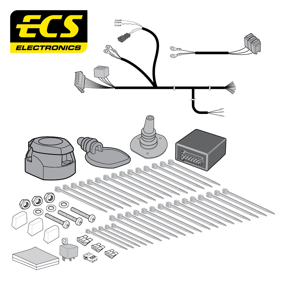 13 Pin Car Specific Wiring Harness For VW Transporter Chassis Cab 19-Onwards