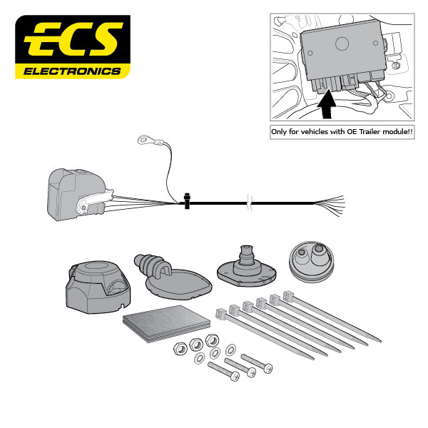 7 Pin Car Specific Wiring Harness For Cupra Ateca SUV 2018 - Onwards