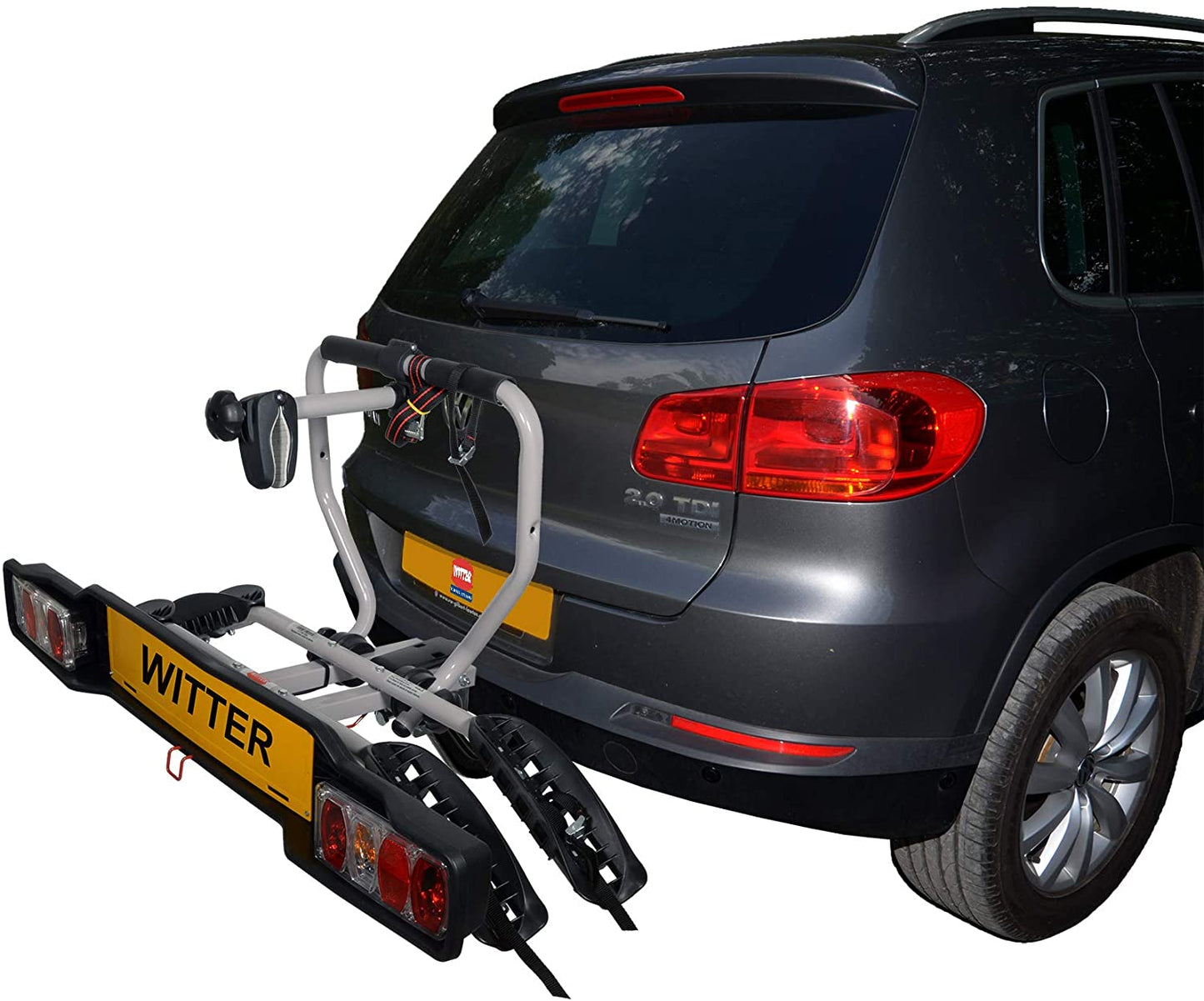 Witter Towbars ZX202 Bicycle Bolt-On Towball Mounted Carrier 2 Bikes Load 34kg